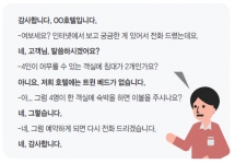 전화응대, 같은 상황 다른 응대