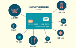 [인포그래픽] 외국인 관광객, 어디에 신용카드 많이 썼을까?